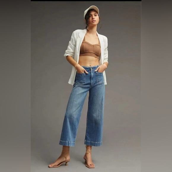 Pilcro Denim - Pilcro Blue Wide Leg Jeans